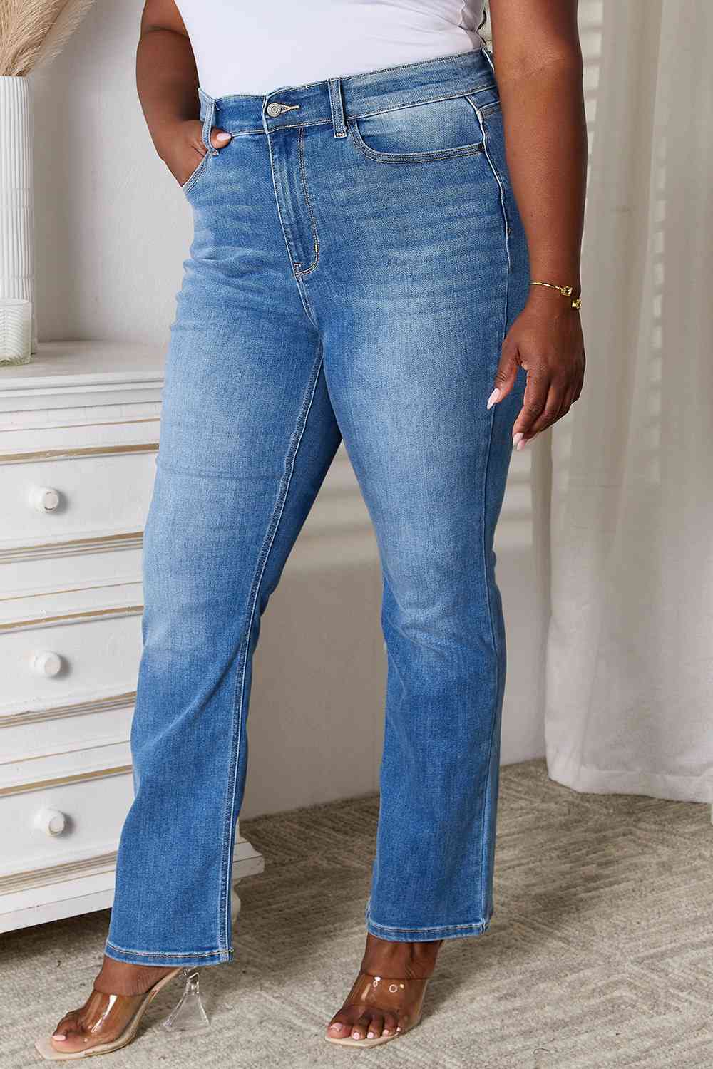 Jean bootcut pleine taille Judy Blue avec poches