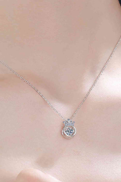 Collier en argent sterling 925 Moissanite