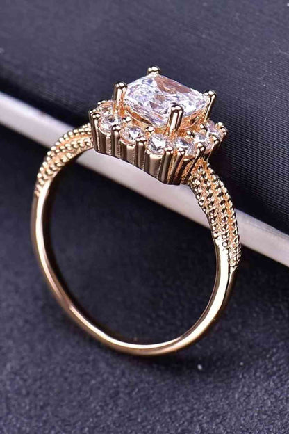 Bague torsadée moissanite 1 carat