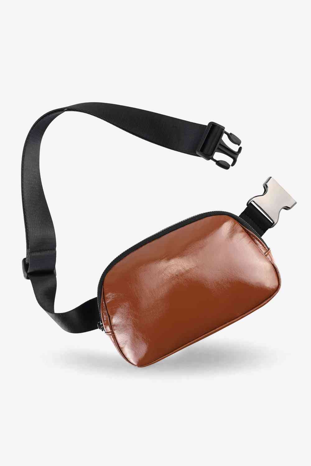 Bolso bandolera con correa ajustable de cuero PU