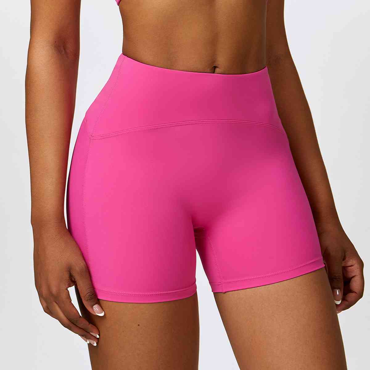 Shorts deportivos de corte slim con cinturilla ancha