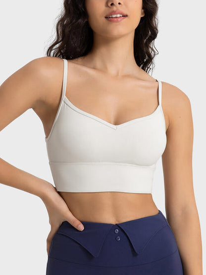 Soutien-gorge de sport à bretelles fines