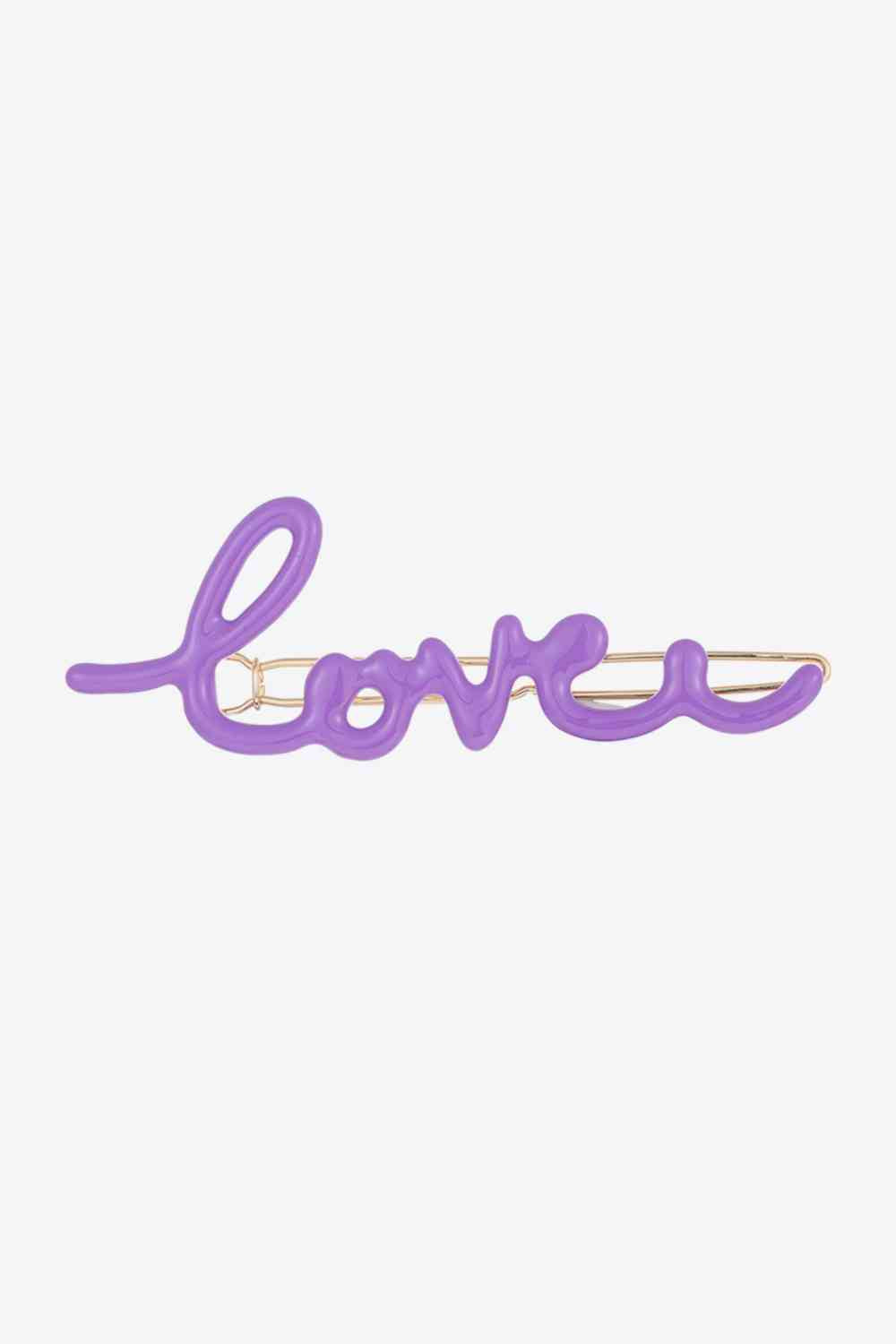 Barrette en alliage LOVE