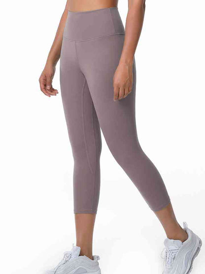 Leggings activos con cintura ancha