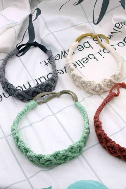 Assortiment de 2 bandeaux flexibles en macramé