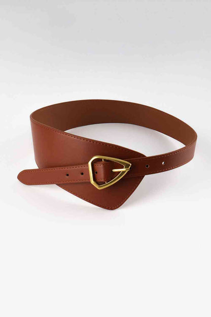 Ceinture irrégulière en cuir PU