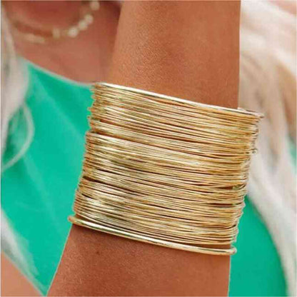 Alloy Layered Cuff Bracelet