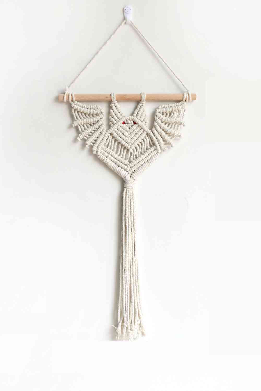 19.7" Bat Macrame Wall Plant Hanger