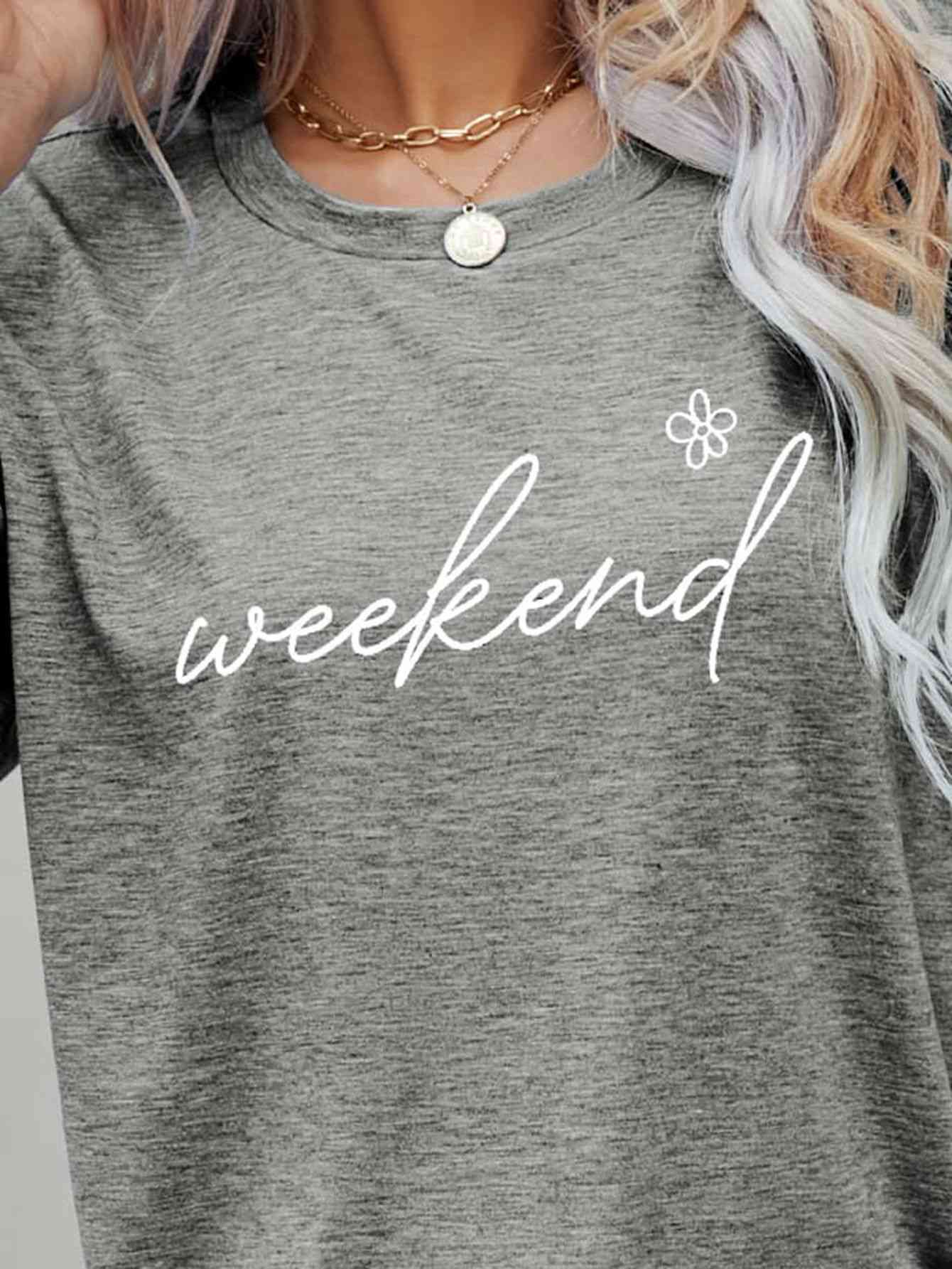 Camiseta de manga corta con estampado floral WEEKEND