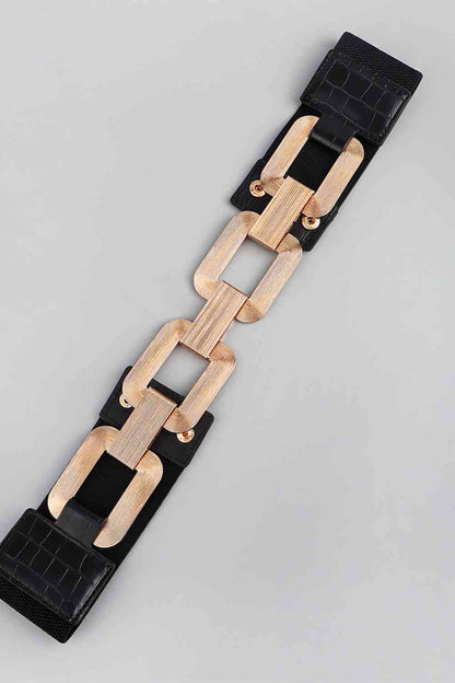 Ceinture élastique géométrique à la mode