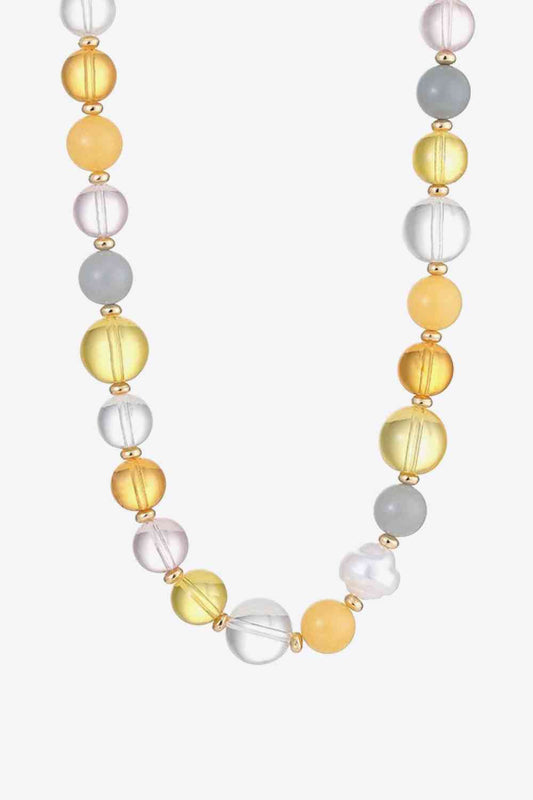 Collier de perles multicolores