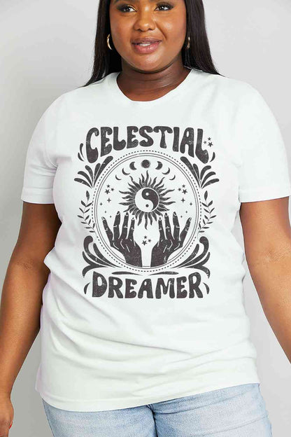 Simply Love Simply Love Full Size CELESTIAL DREAMER Graphic Cotton Tee