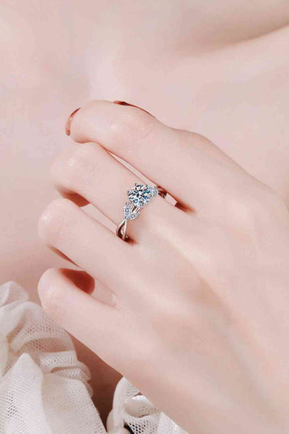 Viens avec moi bague moissanite 1 carat