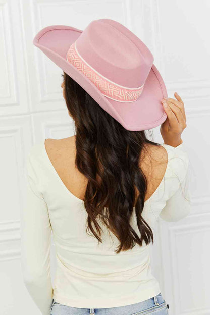 Sombrero de vaquero Fame Western Cutie en rosa