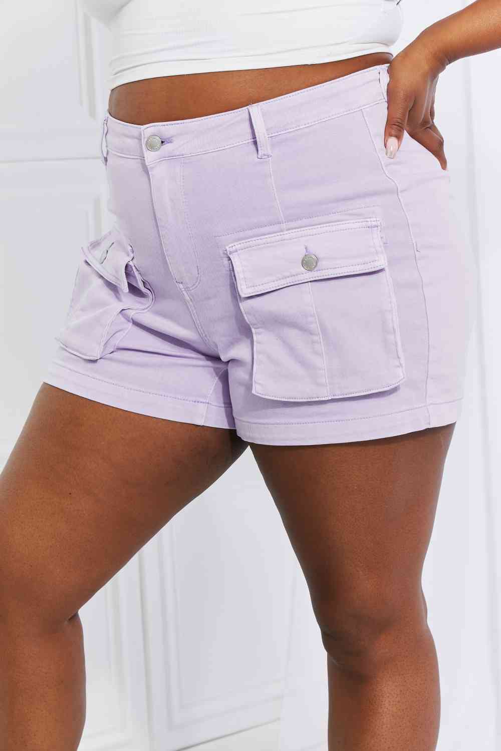 Short cargo teint Carter pleine taille Judy Blue