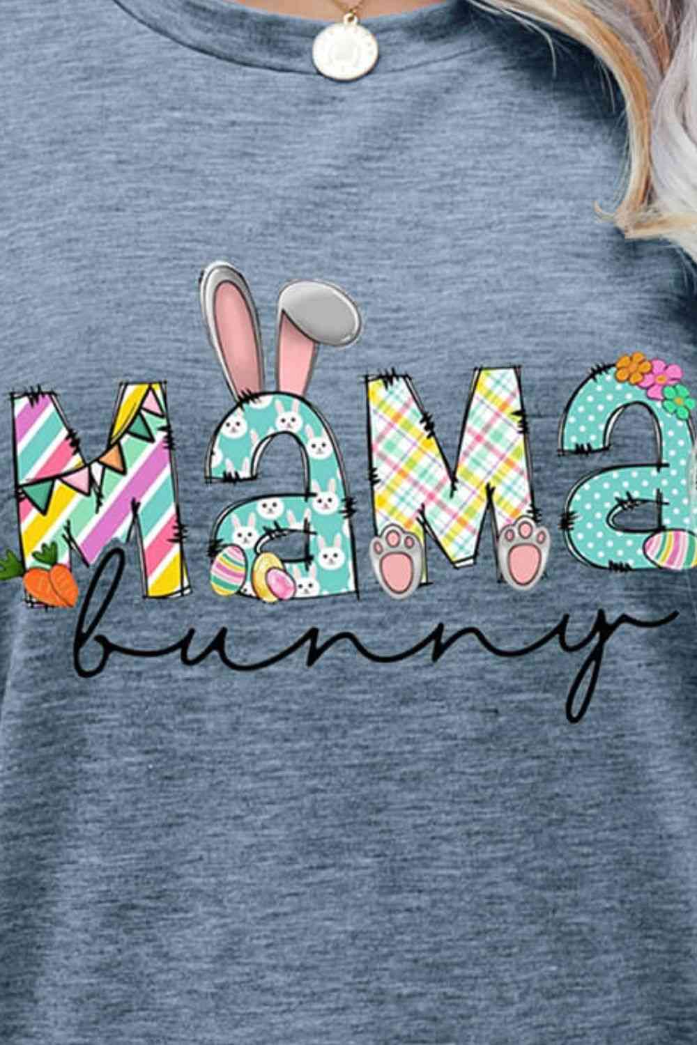 MAMA BUNNY T-shirt graphique de Pâques