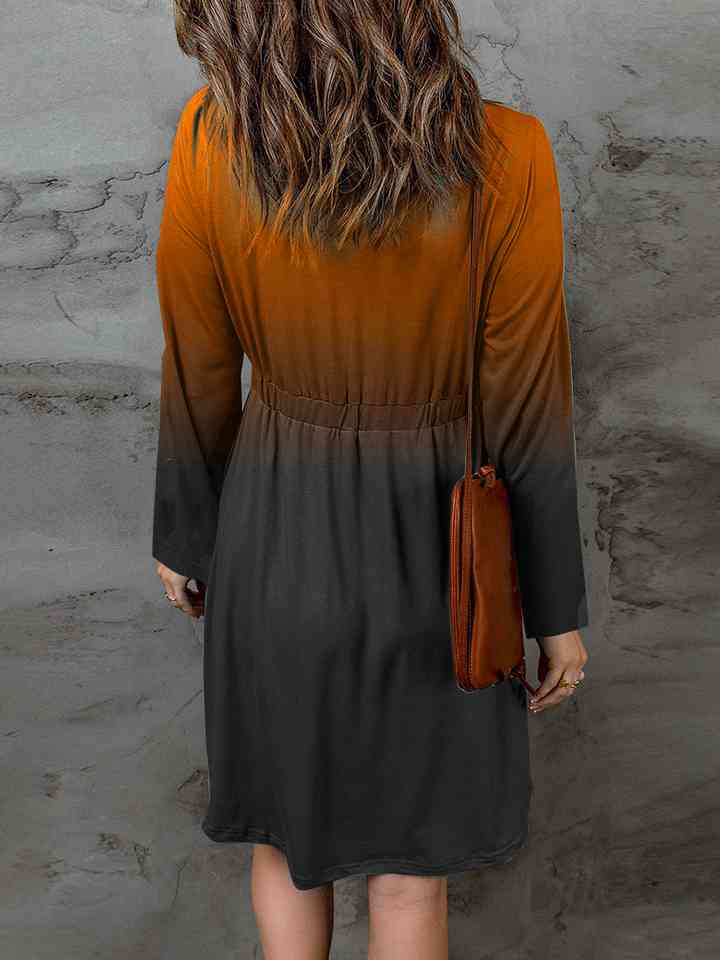 Full Size Halloween Theme Round Neck Puff Sleeve Magic Dress