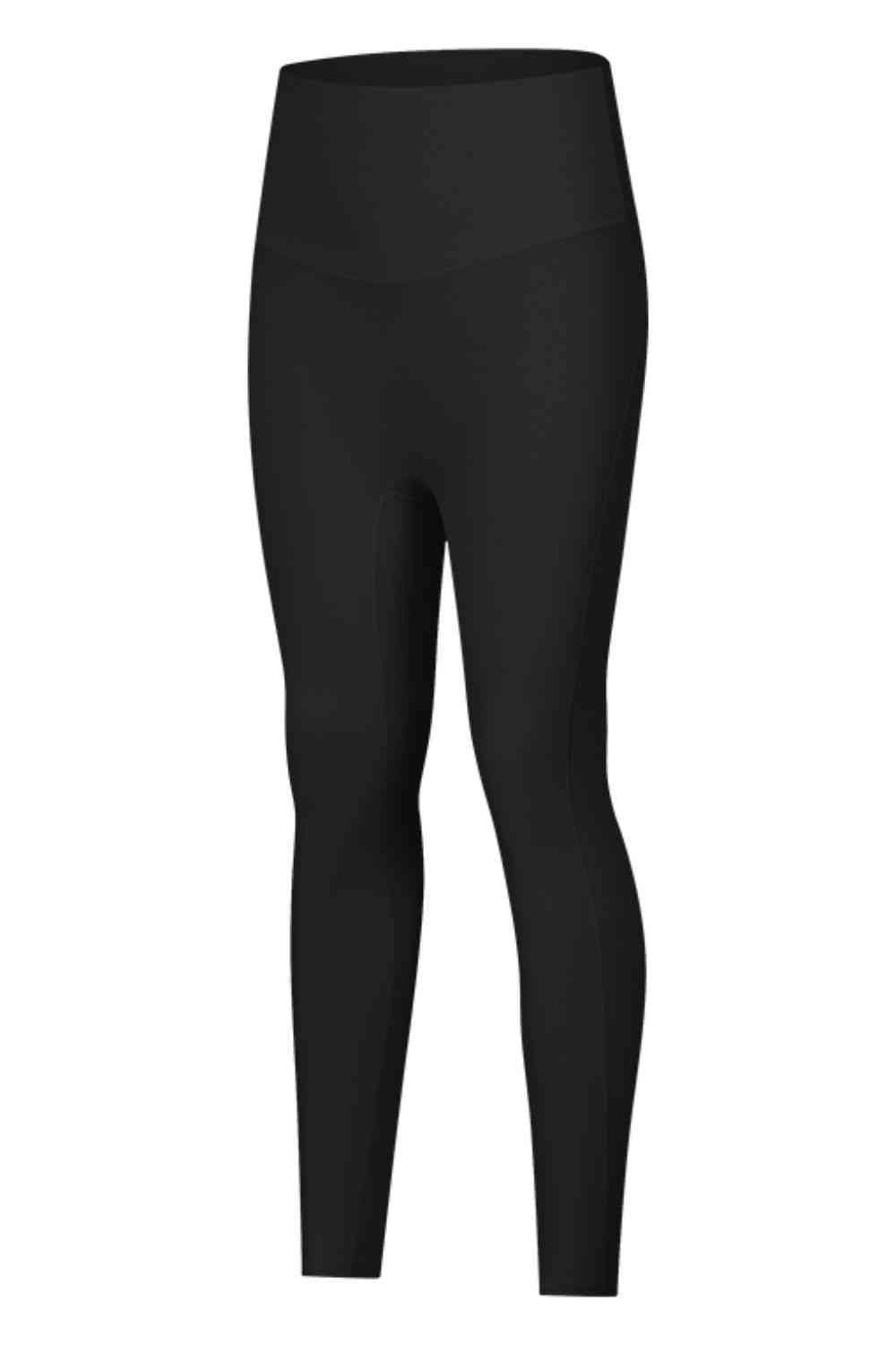 Legging de yoga taille haute sans couture à large ceinture