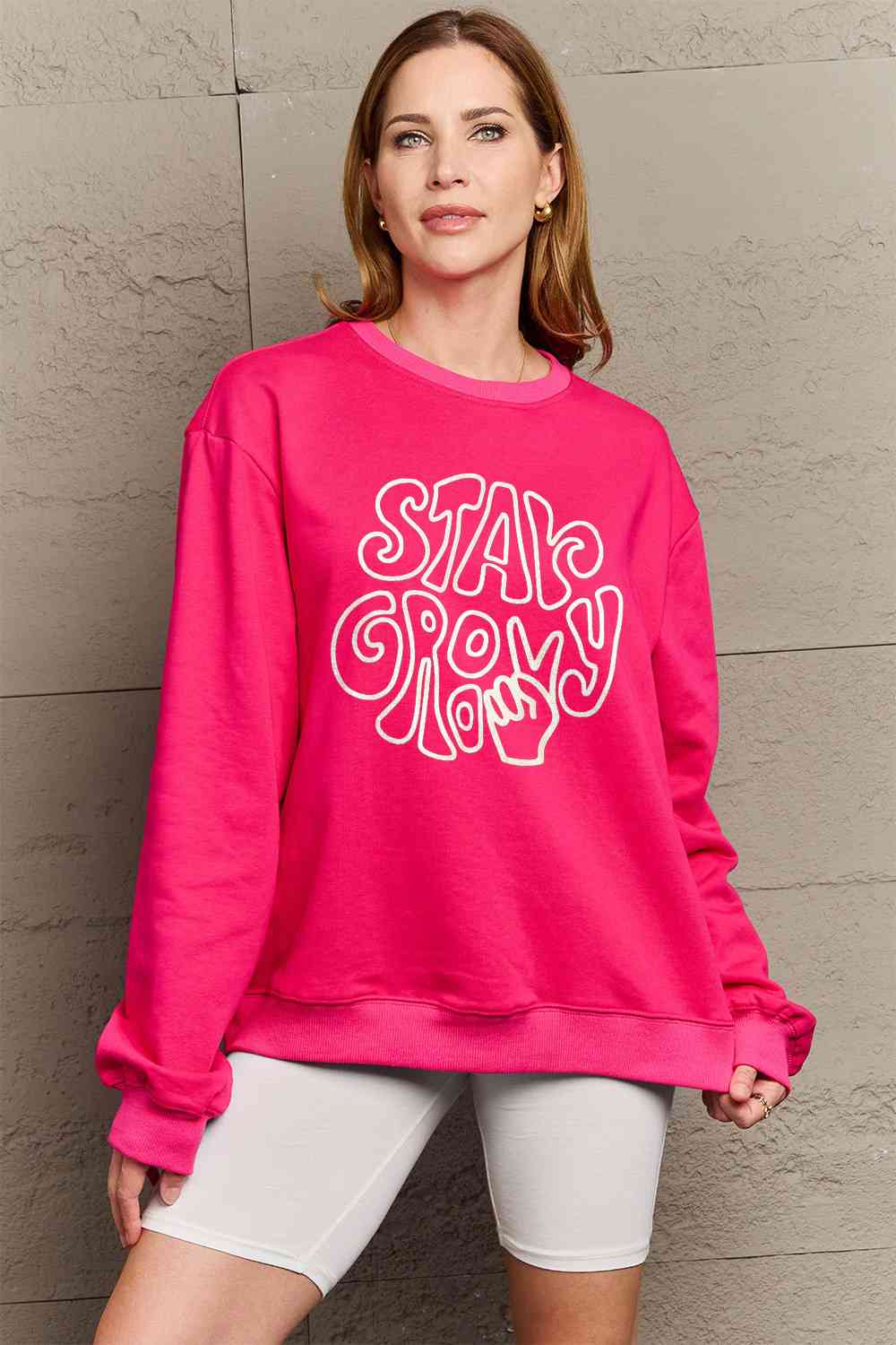 Sweat-shirt graphique Simply Love pleine taille