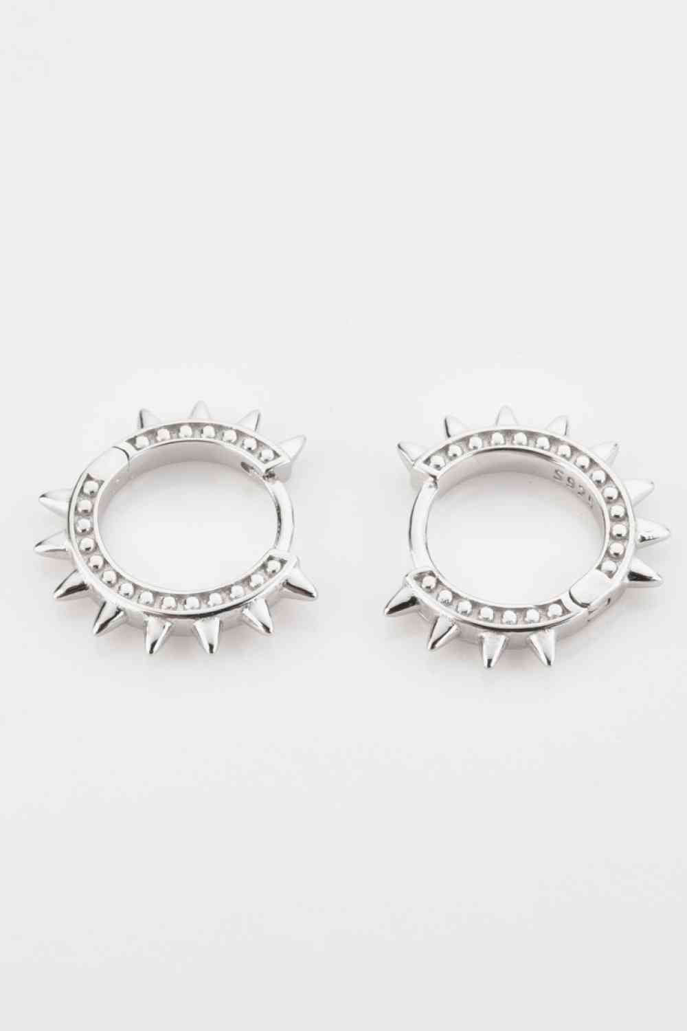 Pendientes Huggie de Plata de Ley 925