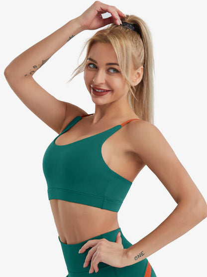 Soutien-gorge de sport croisé