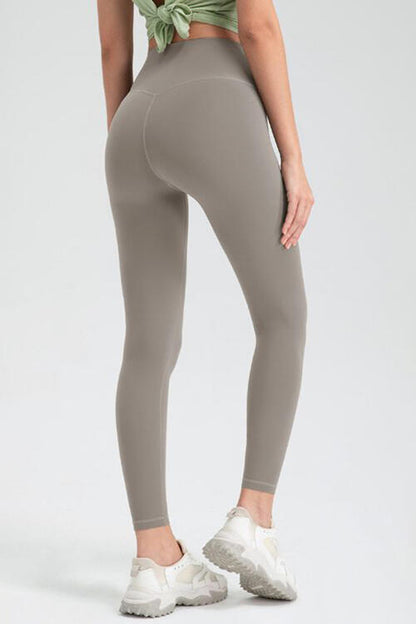 Leggings deportivos de cintura alta con cintura ancha