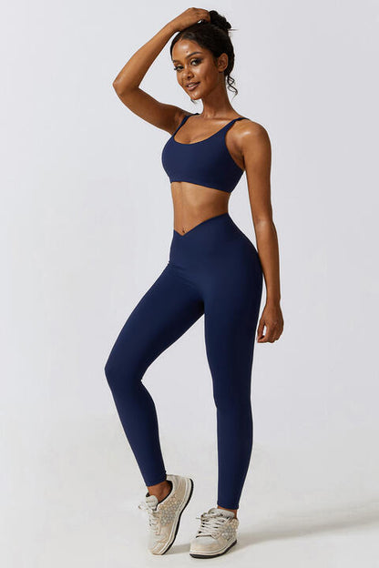 Conjunto de sujetador deportivo y leggings