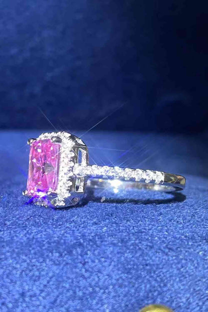 Bague Moissanite 2 carats collée sur vous