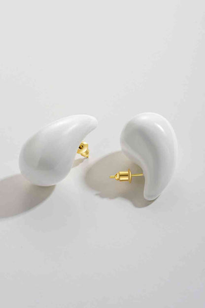 Boucles d'oreilles en laiton goutte d'eau de grande taille