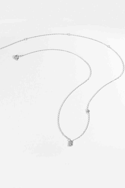 Collier en argent sterling 925 avec zircon A à F