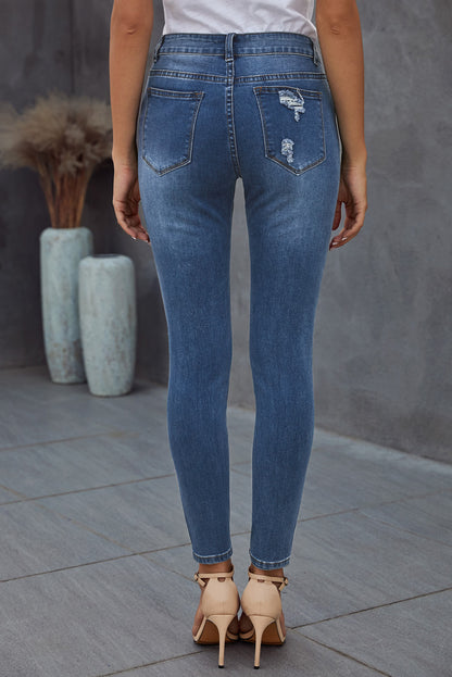 Baeful - Jean skinny déchiré vintage