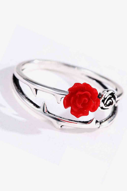 Rose Zinc Alloy Ring