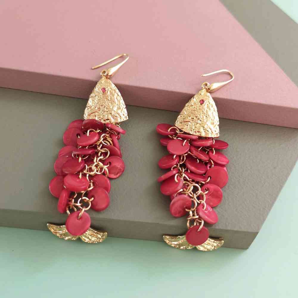 Fish Shape Dangle Earrings