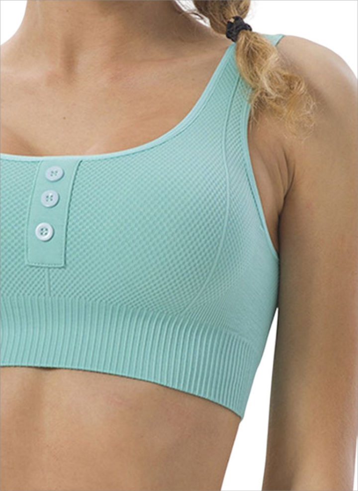 Scoop Neck Sleeveless Sports Bra