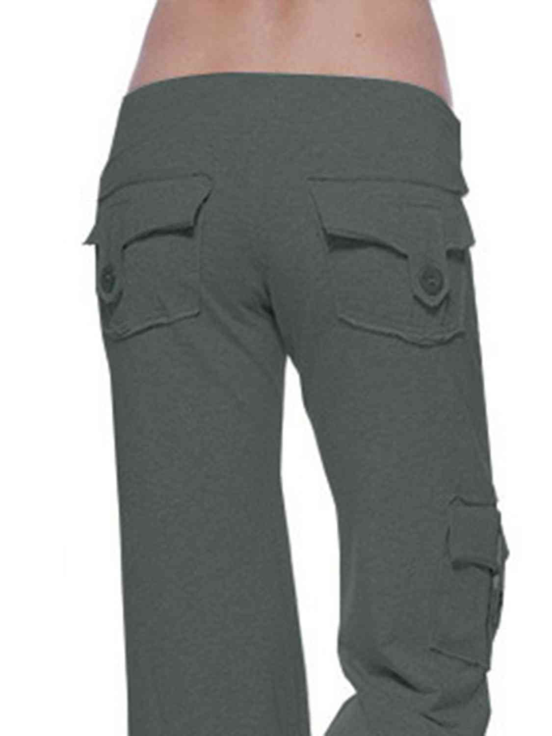 Pantalon taille moyenne avec poches