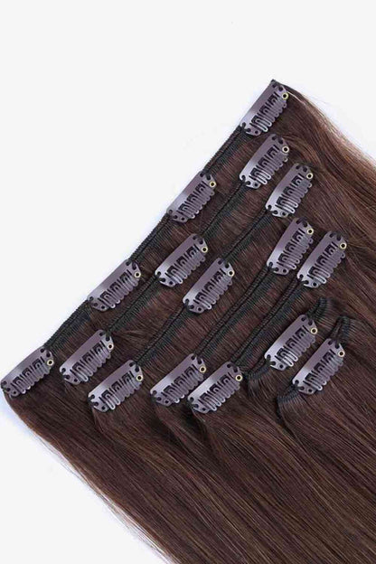 Extensiones de cabello con clip de 18 "y 120 g Cabello humano indio