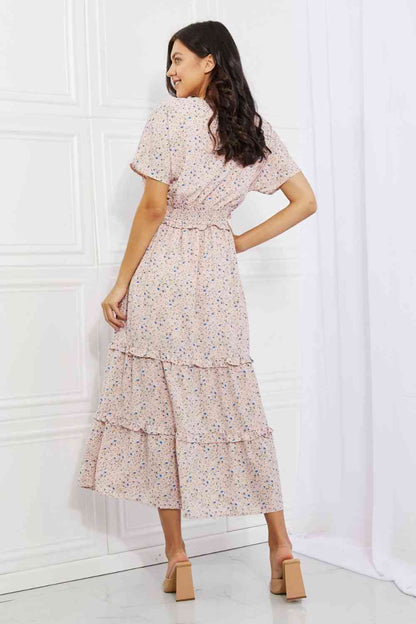 Robe longue à manches kimono HEYSON Sweet Talk en rose blush