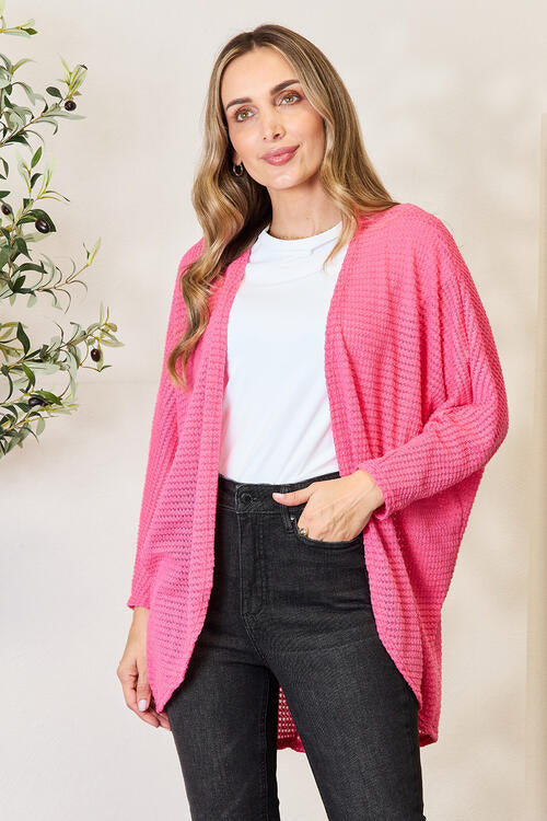 Heimish Full Size Open Front Long Sleeve Cardigan