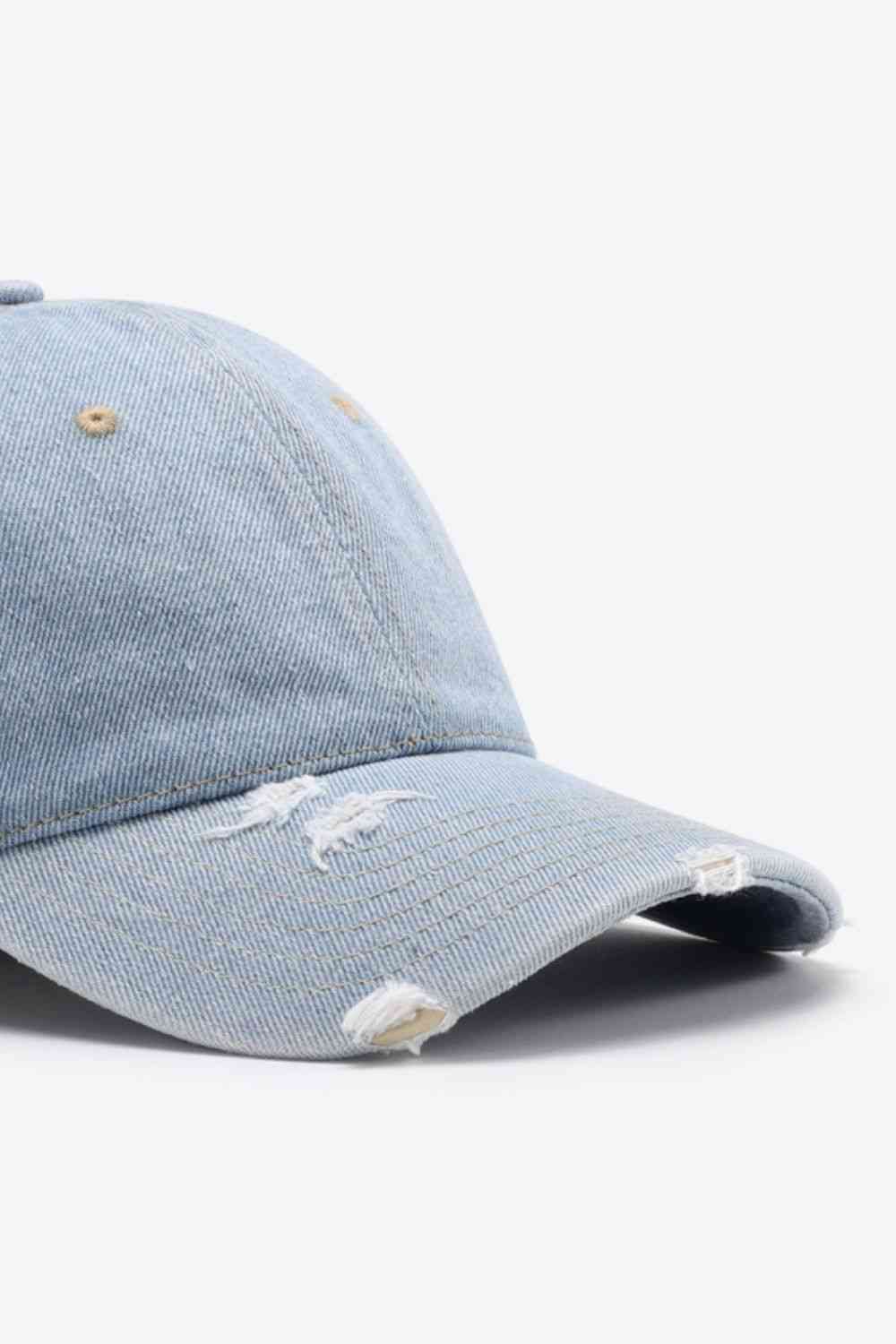 Gorra de béisbol ajustable desgastada