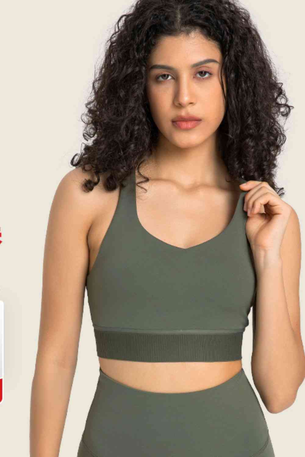 Feel Like Skin - Soutien-gorge de sport à dos nageur et col licou