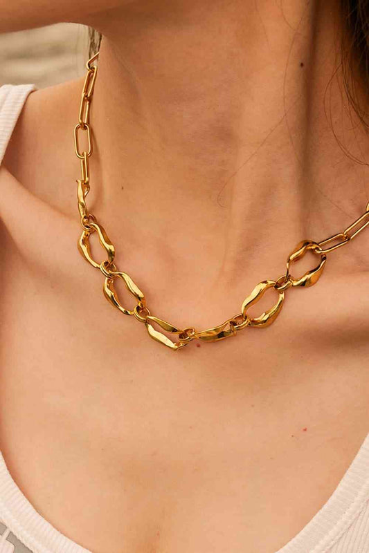 18K Gold-Plated Stainless Steel Necklace