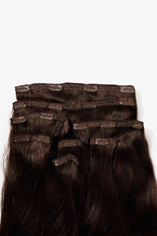 Extensions de cheveux humains à clipser #4, 20 pouces, 140g