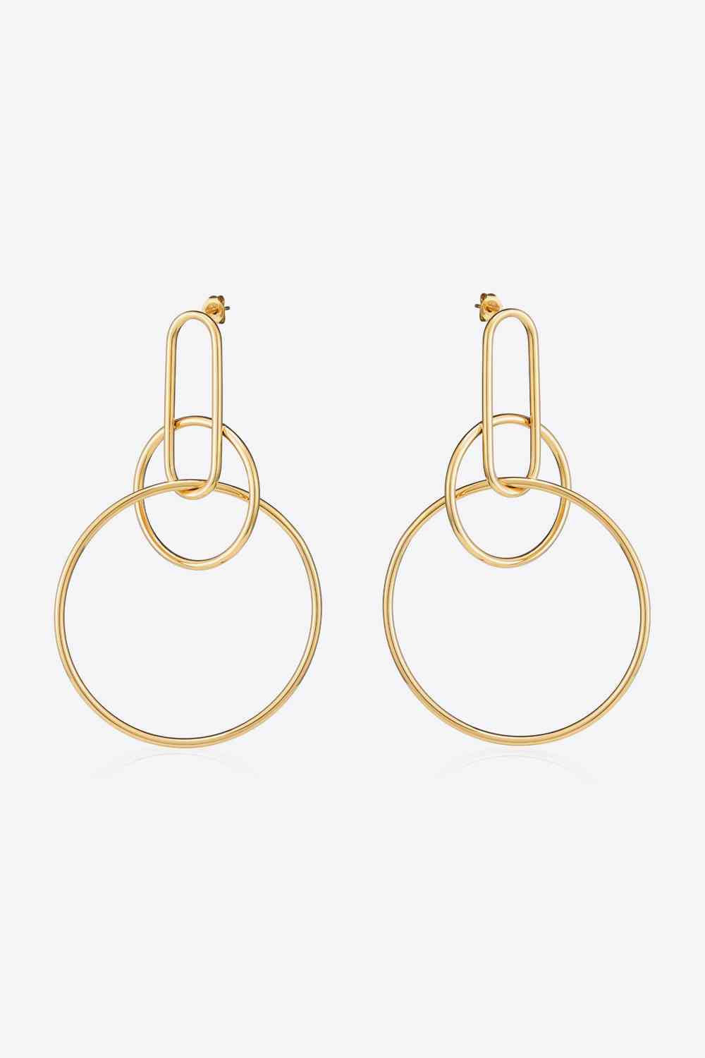 Speak For Yourself Link Hoop Earrings