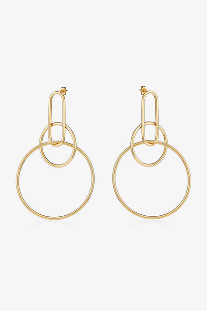 Speak For Yourself Link Hoop Earrings