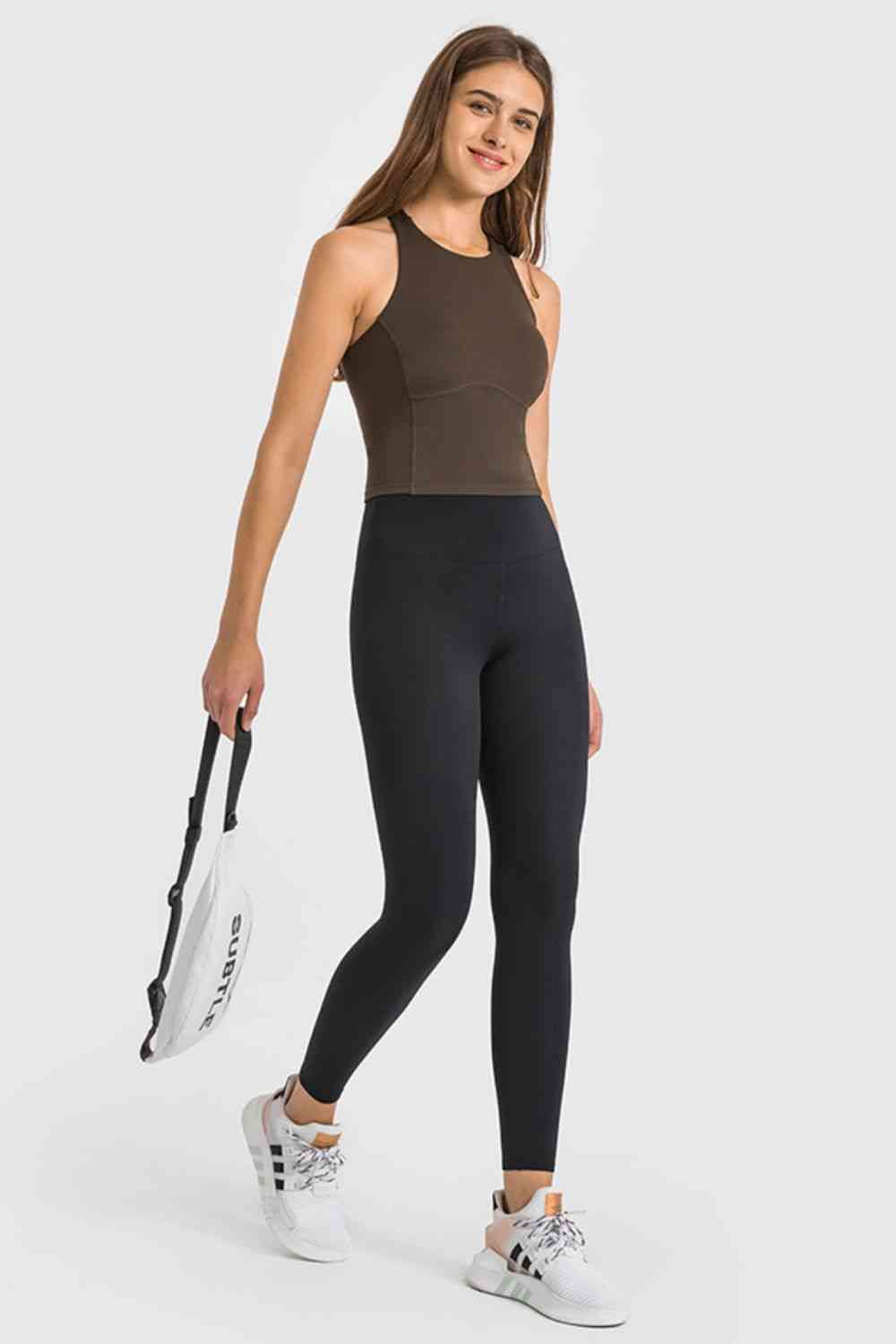 Leggings de yoga de cintura alta hasta los tobillos