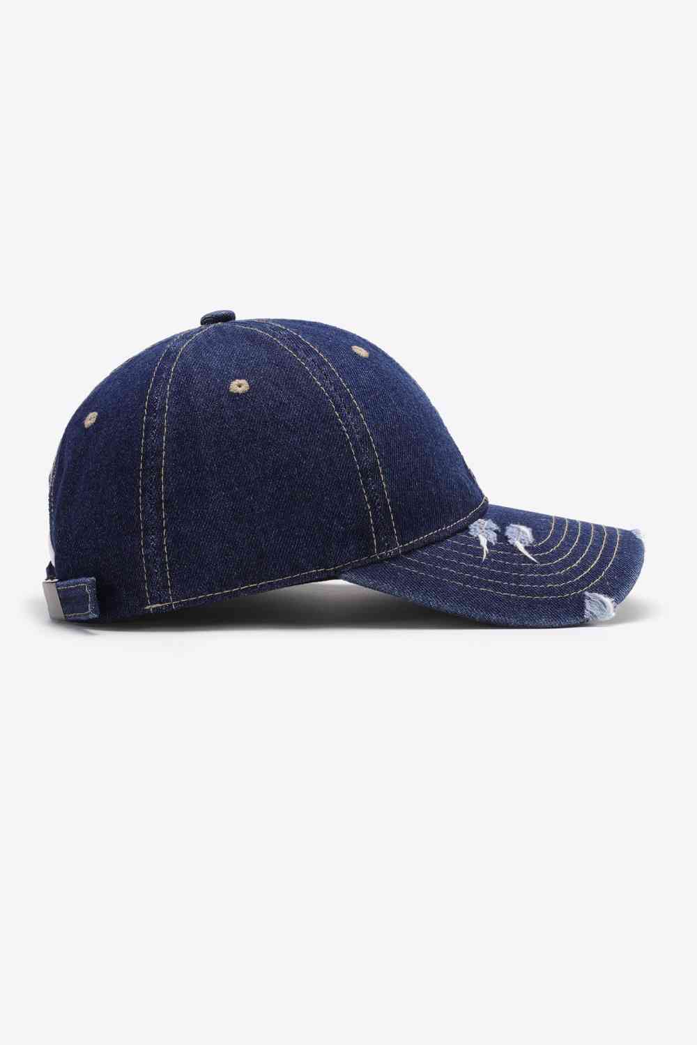 Casquette de baseball réglable en détresse