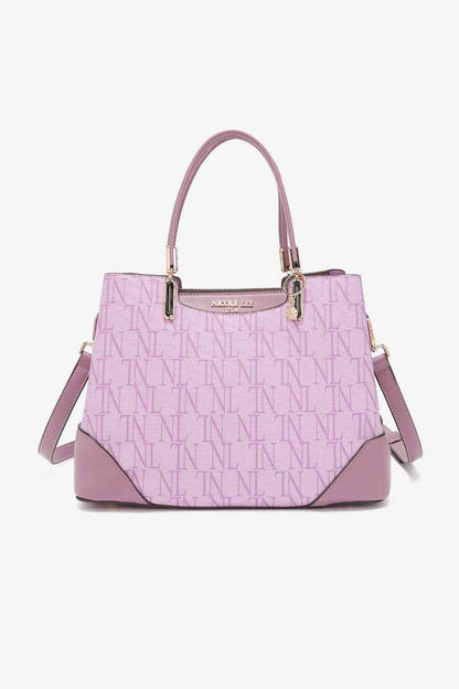 Nicole Lee USA Bolso satchel con monograma Tatianna