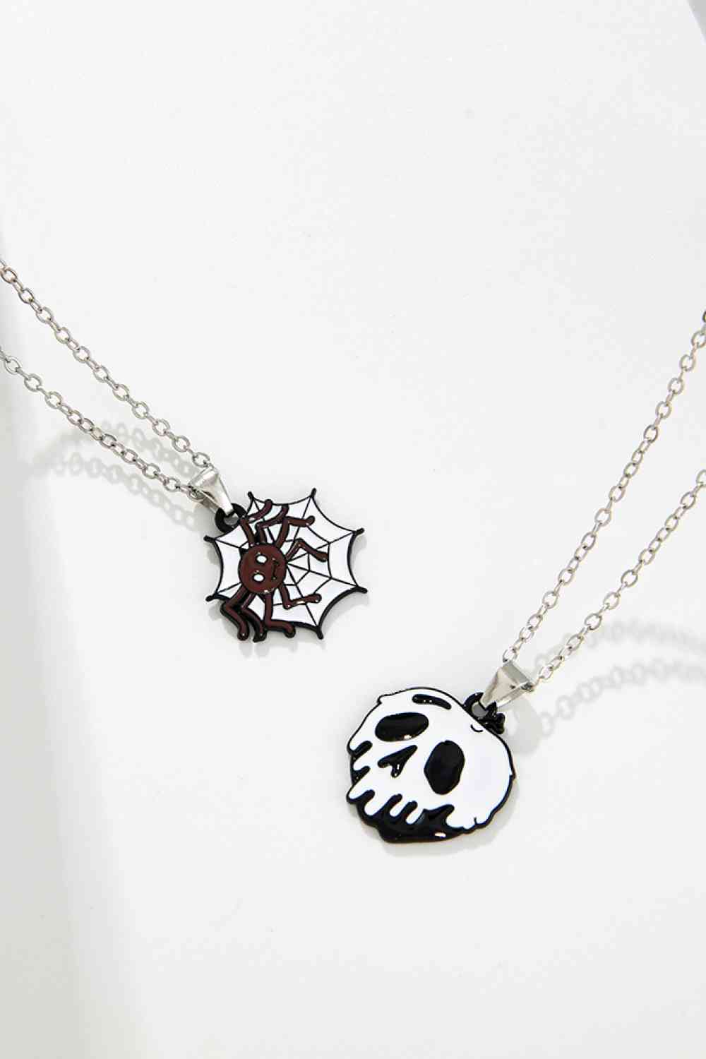 Conjunto de collar de dos piezas con tema de Halloween