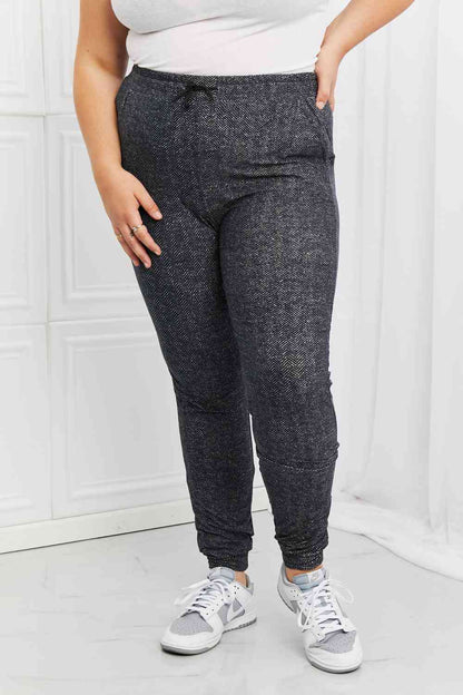 Leggings Depot Stay In - Pantalon de jogging taille pleine avec cordon de serrage