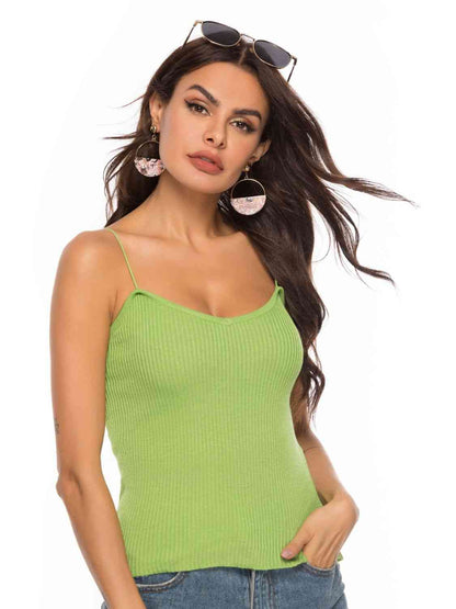 Camisola de punto con cuello en forma de corazón